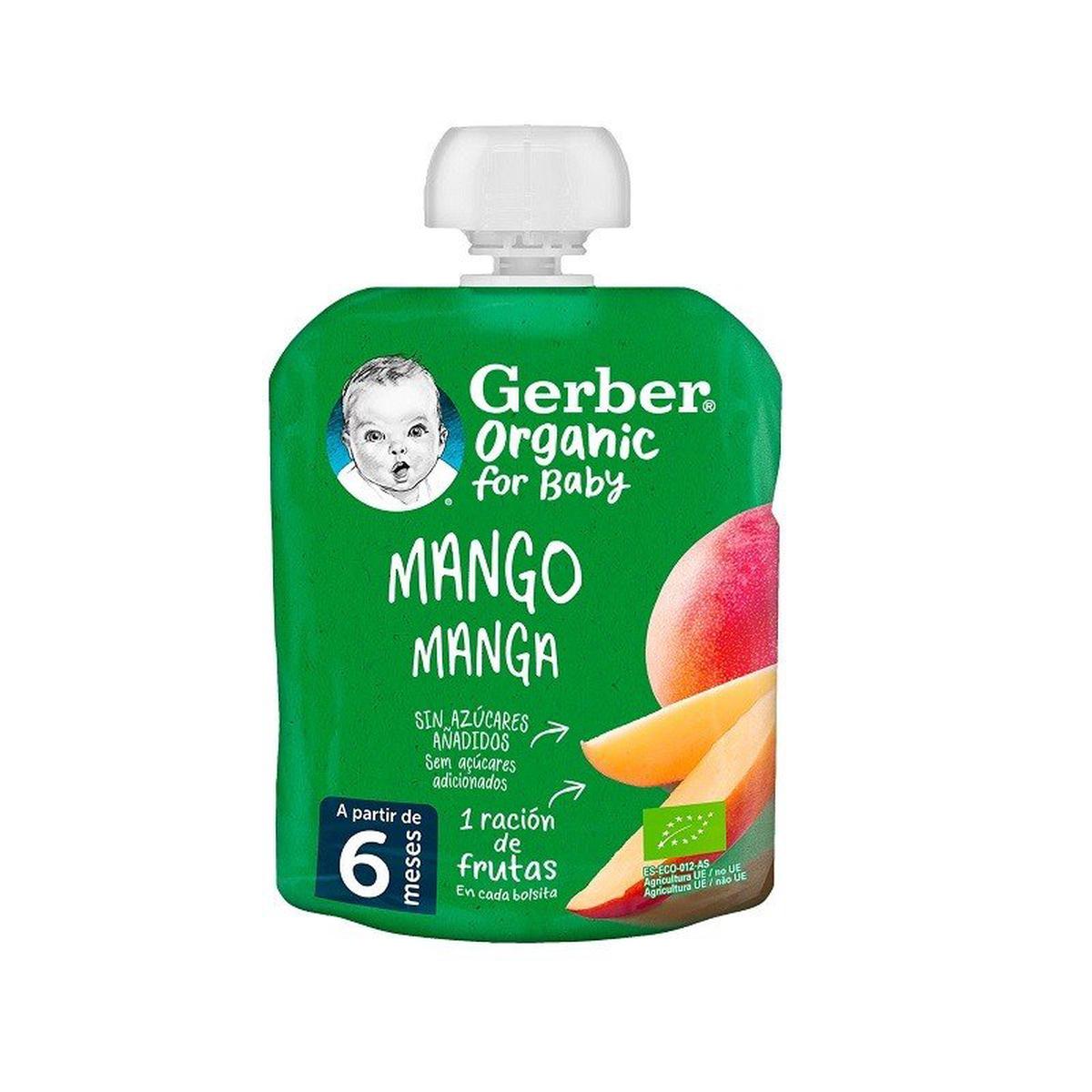 GERBER Organic Pouch Mango Puree 90gr