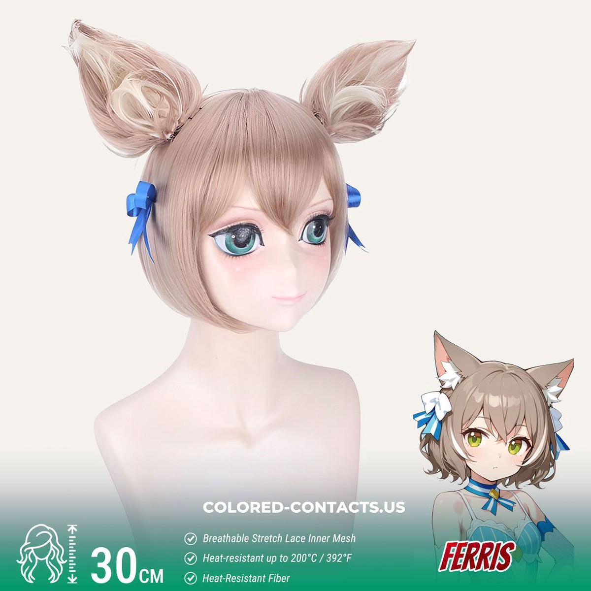 Re:Zero Ferris Cosplay Wig